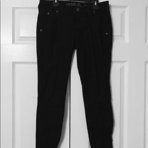 Black GUESS Jeans with Criss Cross Ties on Back